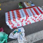 Intervenidos en el puerto de Almería 200.000 euros en efectivo y 890 cajetillas de tabaco de contrabando en un autobús procedente de Marruecos