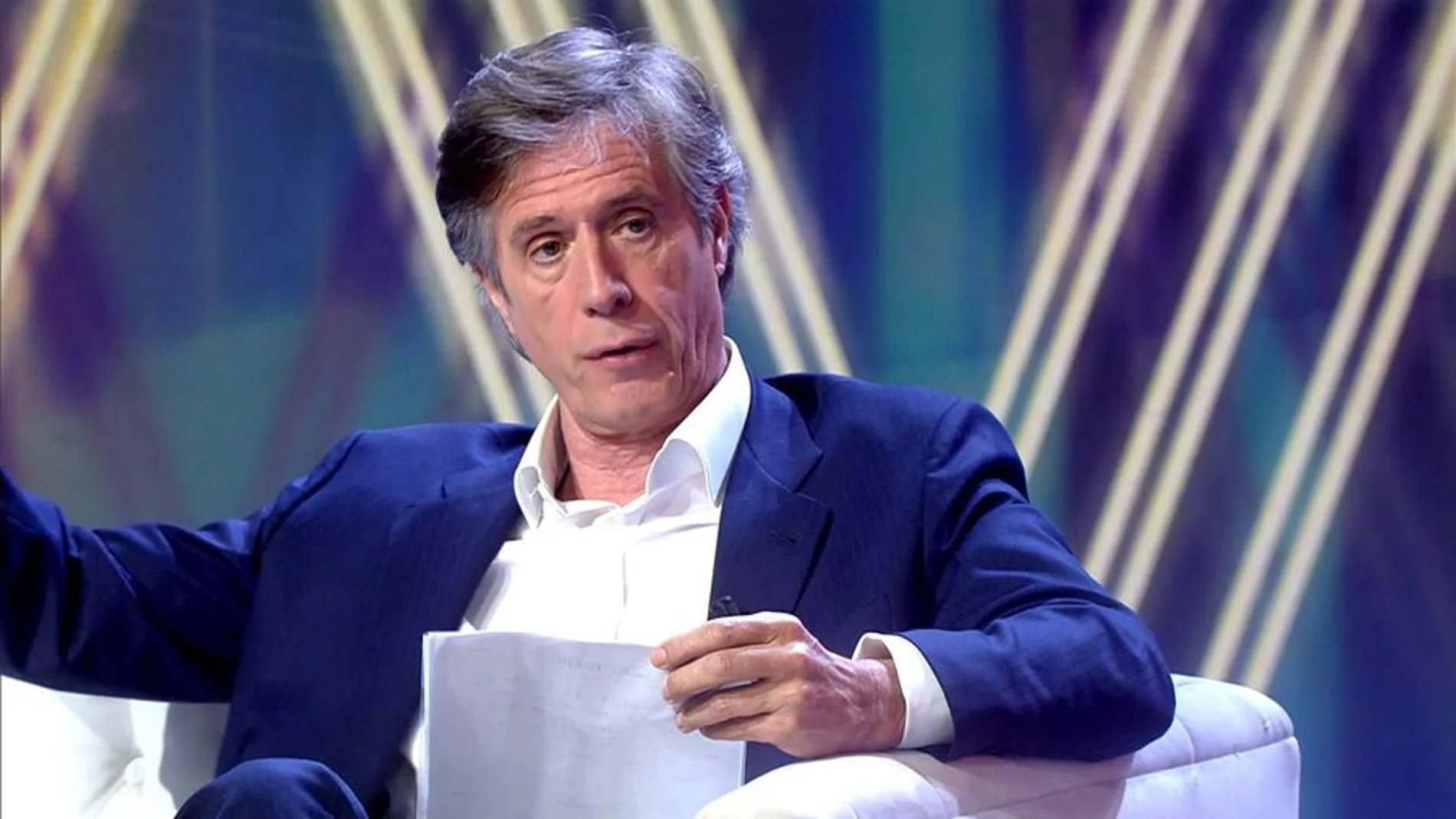 Carlo Costanzia en el plató de Telecinco