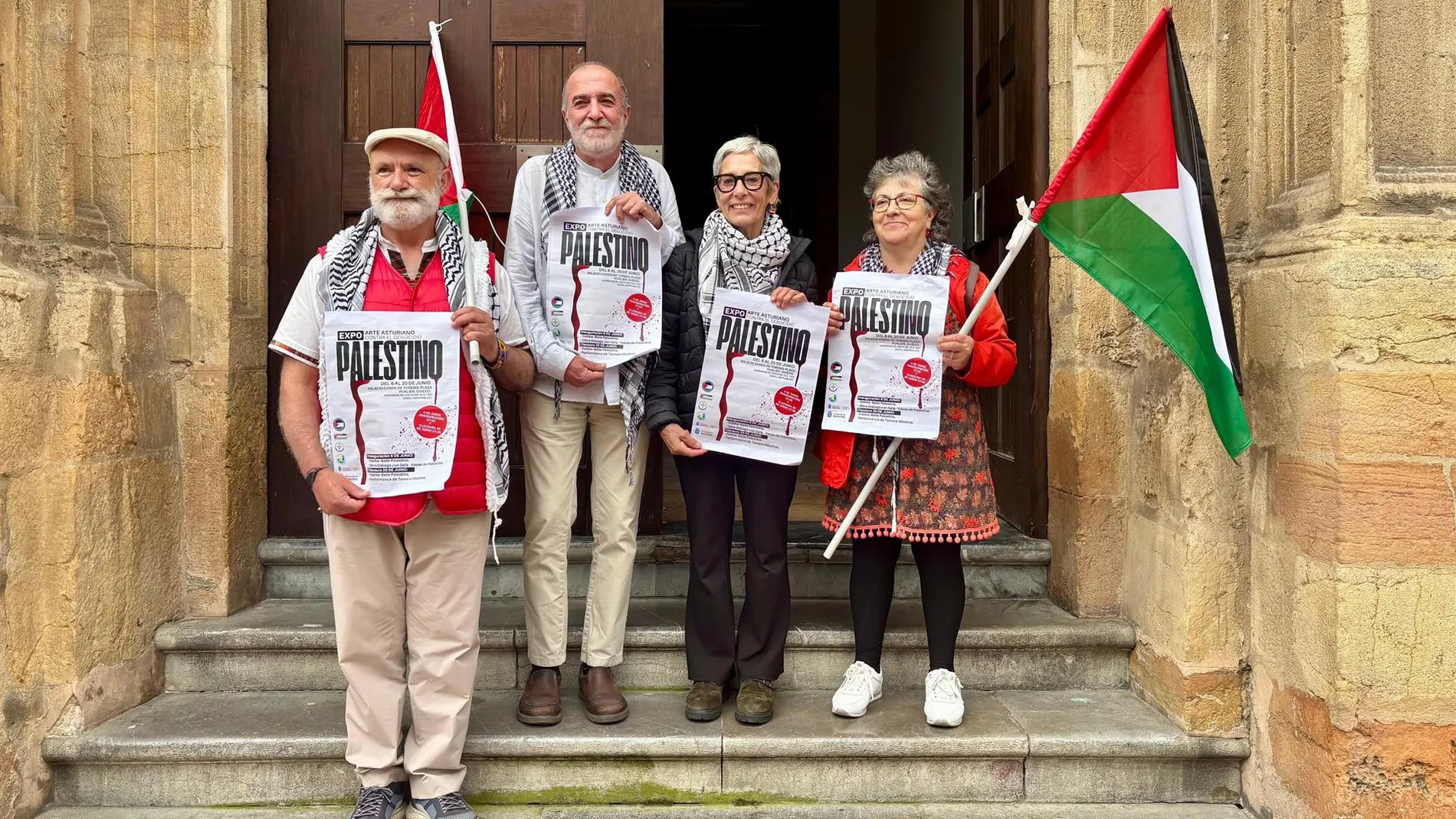ASTURIAS.-Oviedo.- La exposición 'Arte Asturiano contra el genocidio palestino' se inaugura este viernes en Oviedo
