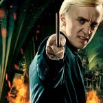Tom Felton como Draco Malfoy, el eterno rival de Harry Potter en Hogwarts