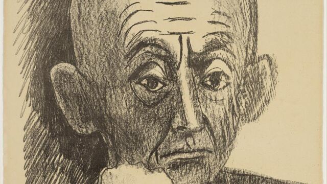 Retrato de D. H. Kahnweiler. II, pintado por Pablo Picasso en 1957, en Cannes