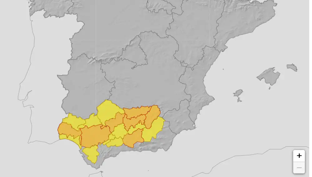 Avisos activos de la AEMET para este domingo