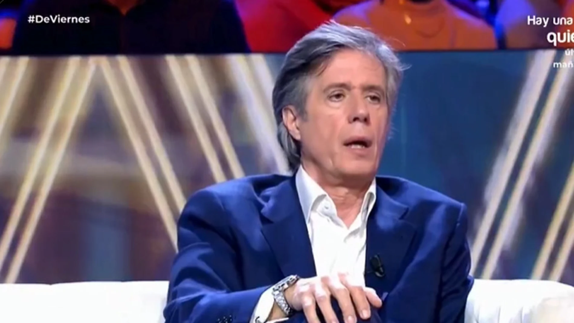 Carlo Costanzia padre en el plató de Telecinco