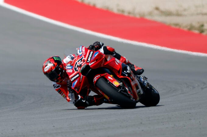 Pecco Bagnaia, este viernes en Motorland
