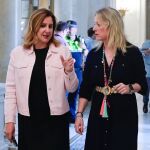 Las alcaldesa de Valencia y Xirivella, María José Catalá y Paqui Bartual