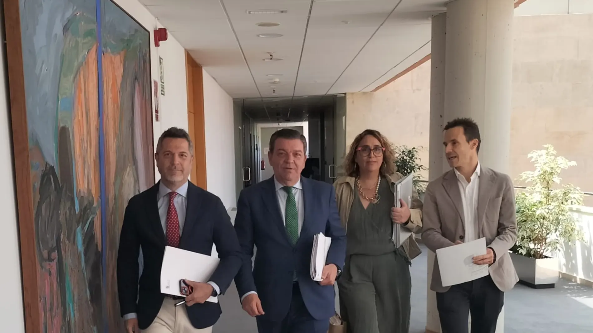 González Gago y Julio López tras la reunión