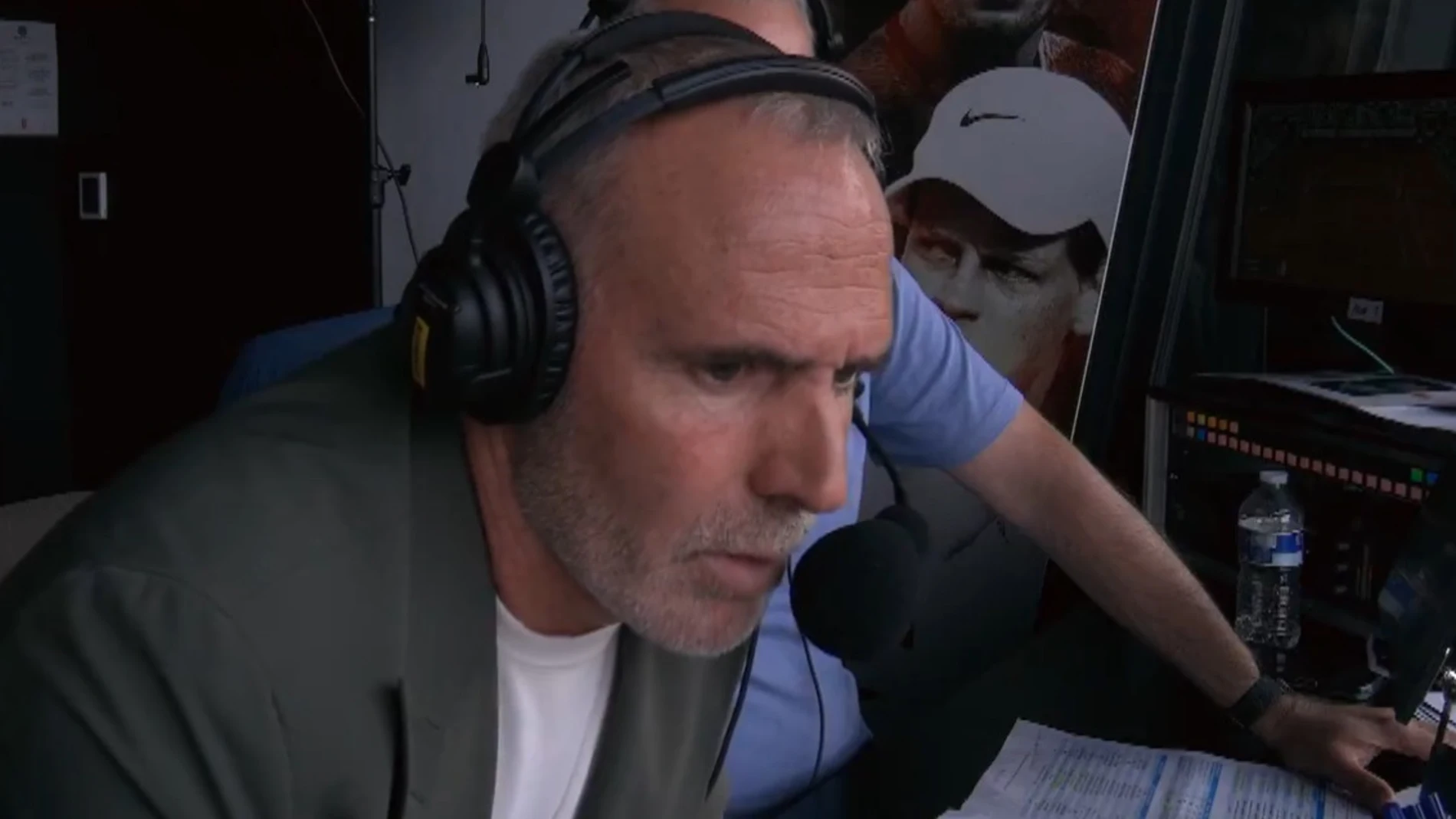 Álex Corretja, comentando la final de Roland Garros 2025 entre Alcaraz y Sinner