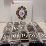 La droga incautada por la GUB