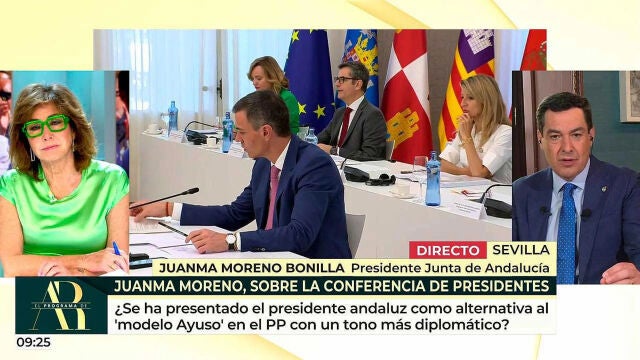 Ana Rosa y Juanma Moreno en 'El programa de Ana Rosa'