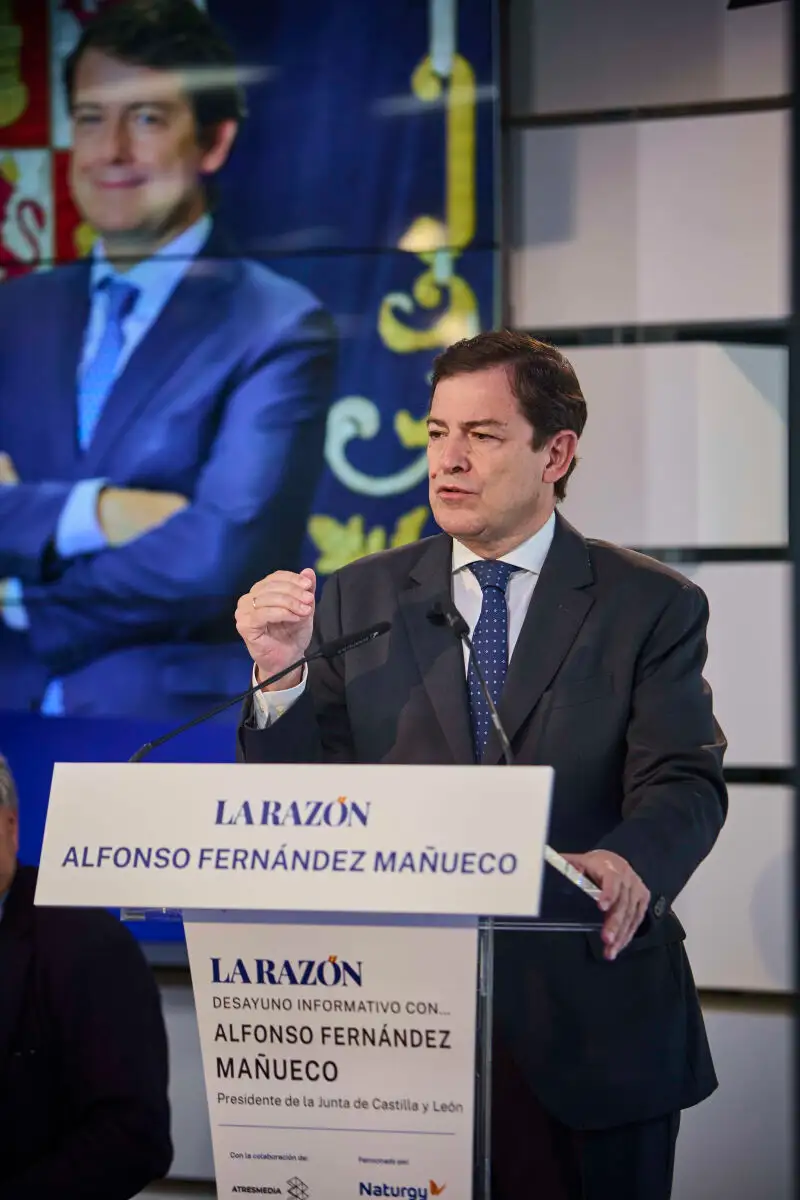 Desayuno Informativo en La Razón con Alfonso Fernández Mañueco, Presidente de la Junta de Castilla y Leon. © A