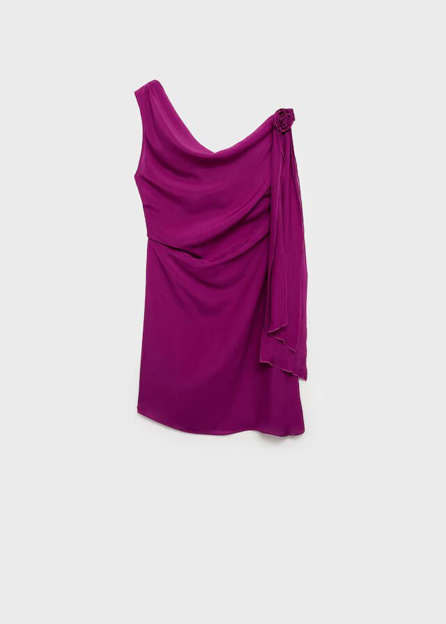 Top largo detalle flor.