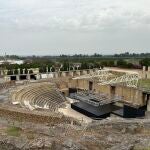 Itálica recupera el teatro romano de la época de Adriano con una gran ilustración