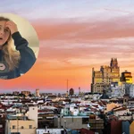 Una influencer en la ciudad de Madrid