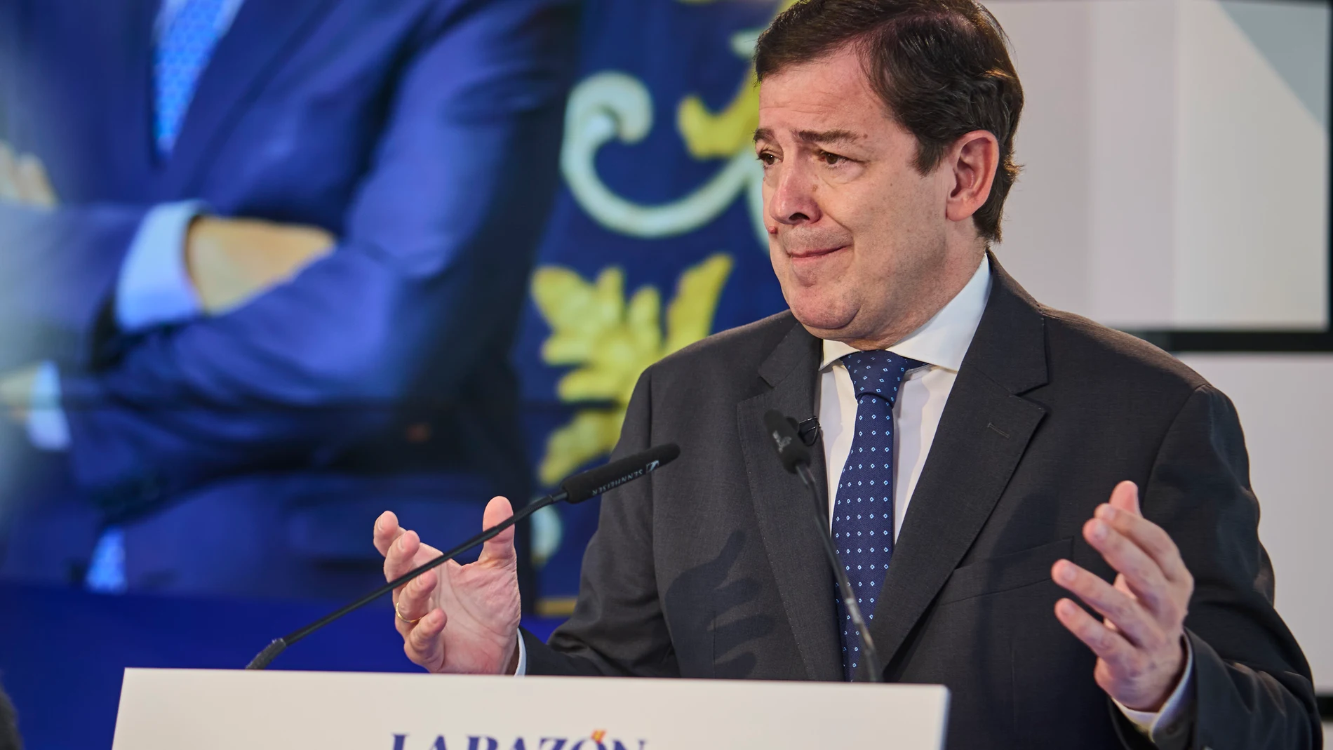 Desayuno Informativo en La Razón con Alfonso Fernández Mañueco, Presidente de la Junta de Castilla y Leon. © Alberto R. Roldán / Diario La Razón. 09 06 2025