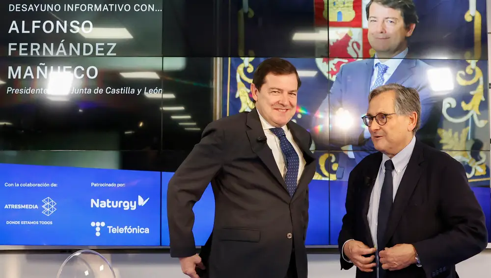 Alfonso Fernández Mañueco en desayuno informativo de La Razón