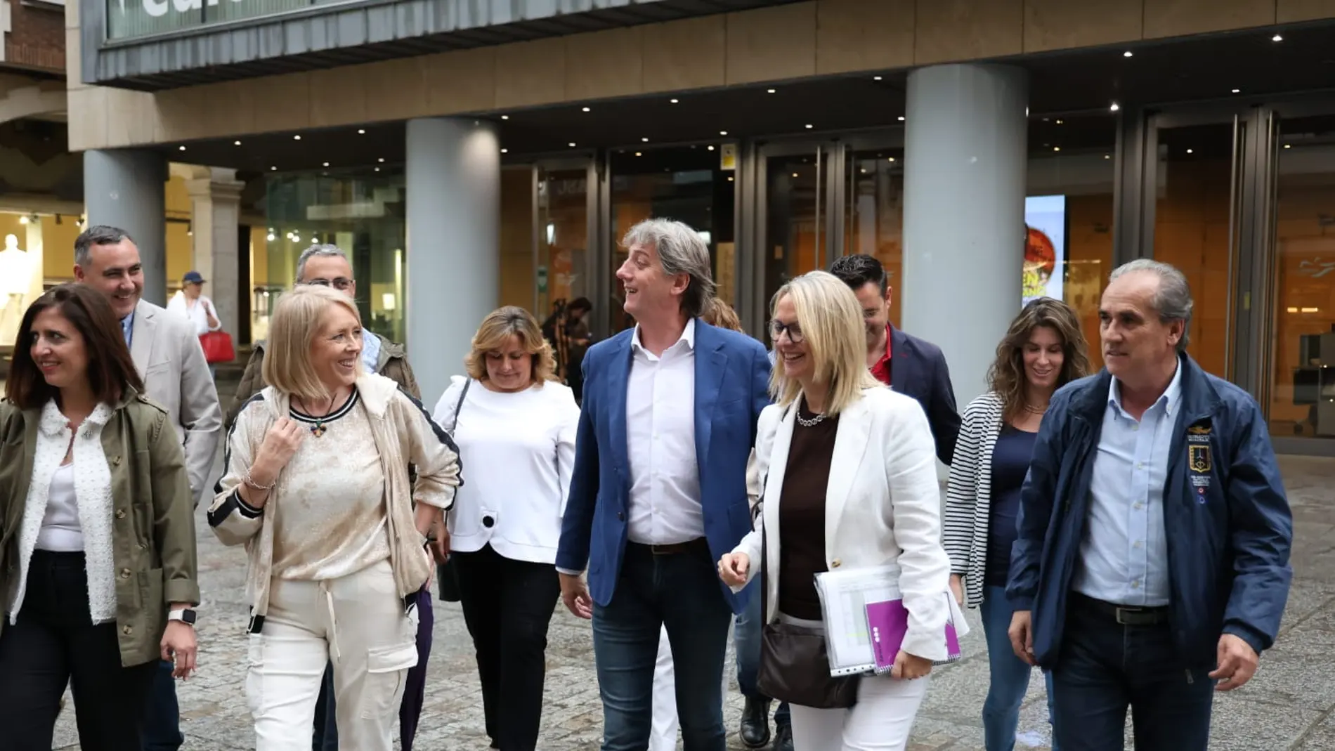 Carlos Martínez tras el acto por las pensiones en Burgos