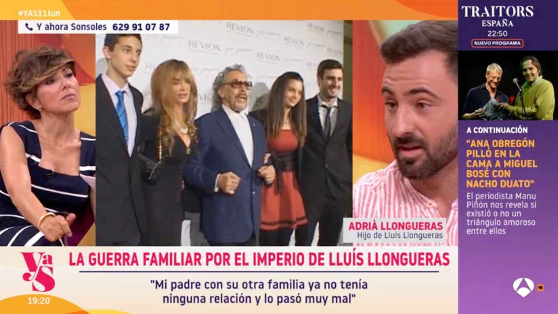 Captura de Adriá Llongueras en 'Y ahora Sonsoles'