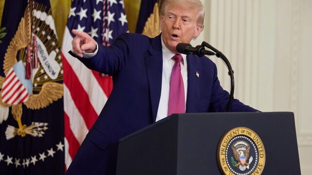 US President Donald Trump signs executive orders