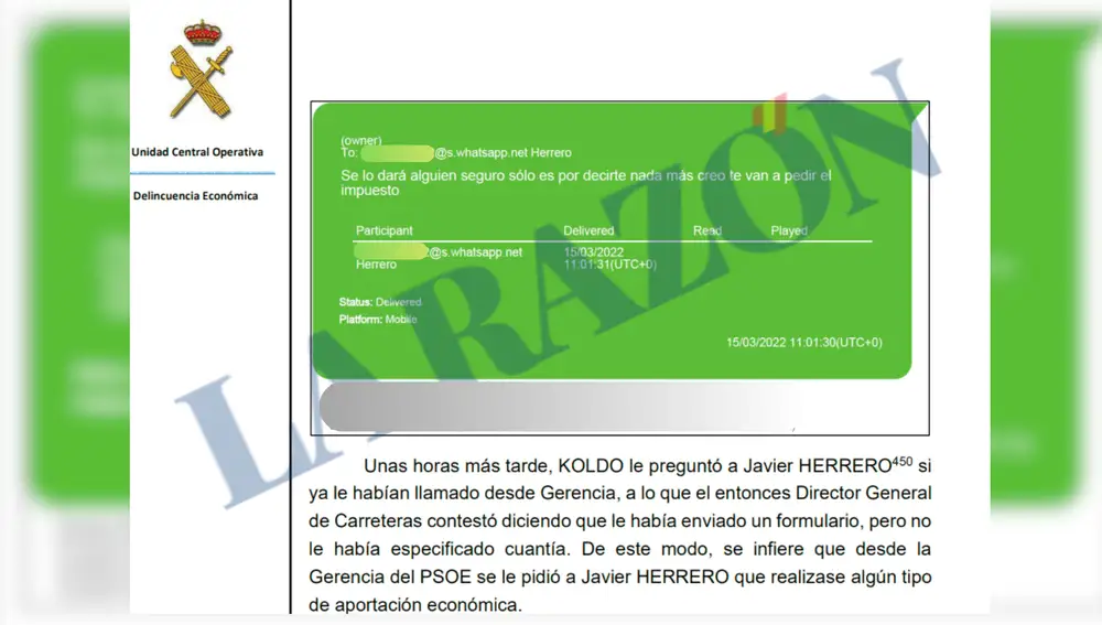 Informe UCO impuesto
