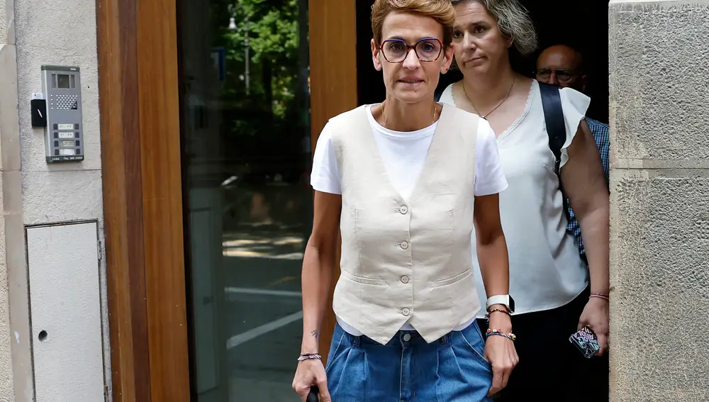 Maria Chivite tras la reunión de la Ejecutiva regional