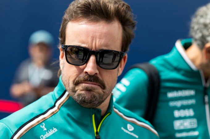 Fernando Alonso, en el circuito de Montreal