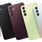 El Samsung Galaxy A24 en sus cuatro colores disponibles