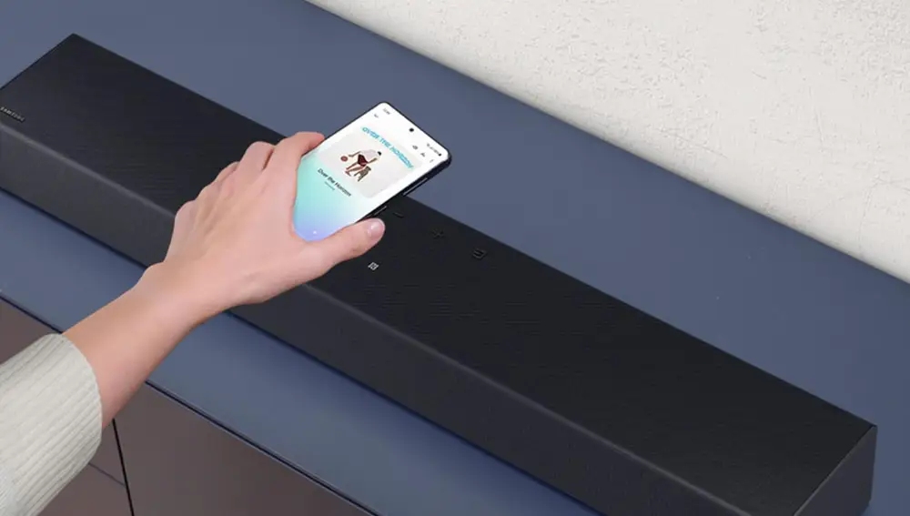 Esta barra de sonido permite compartir tu música a través de NFC con un solo toque