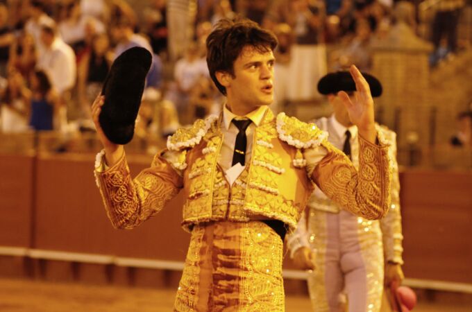 Cristiano Torres corta una oreja en la plaza de la Maestranza