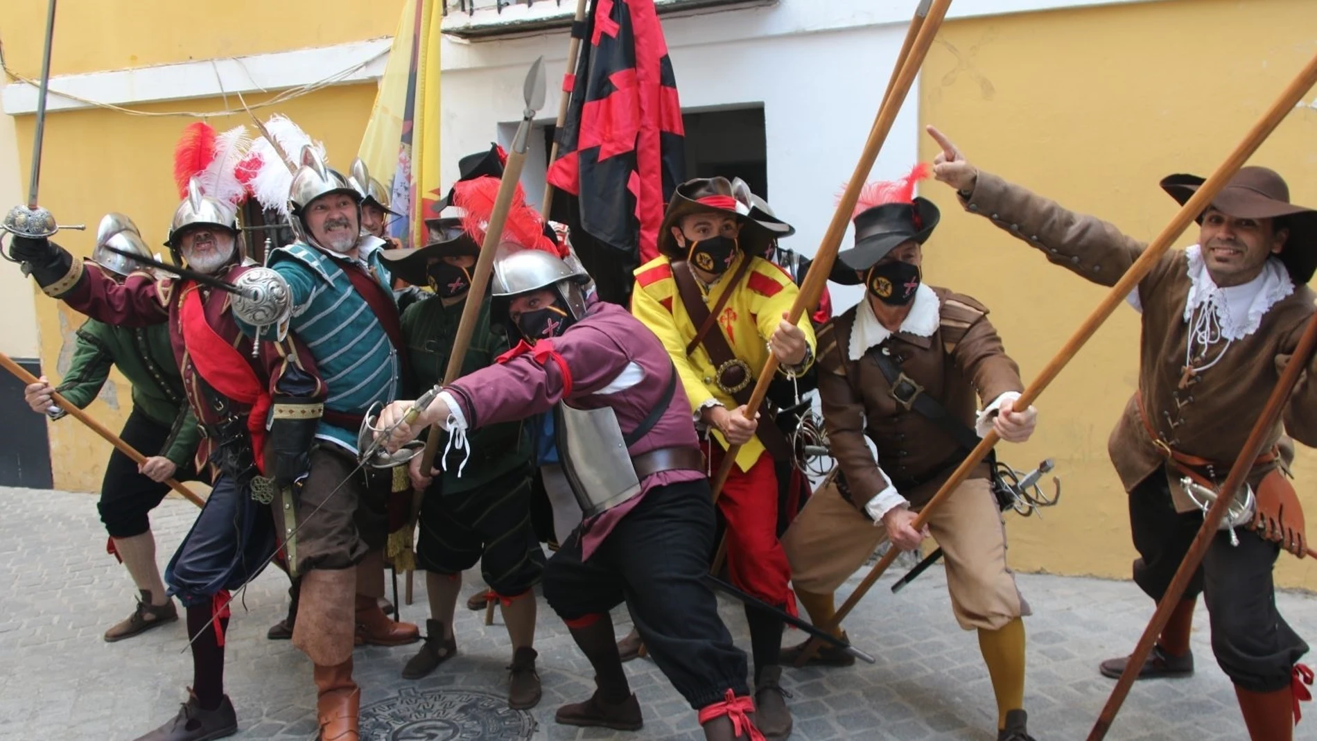 Recreación del cuadro de 'La rendención de Breda'