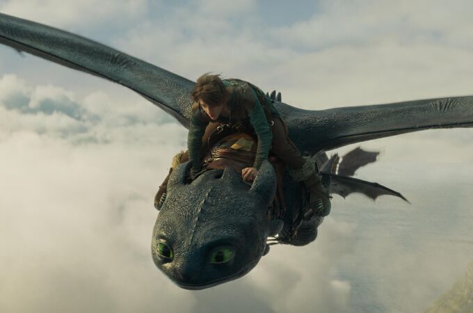 Un fotograma de "Cómo entrenar a tu dragón"