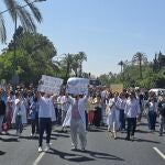 Facultativos que asisten en la huelga