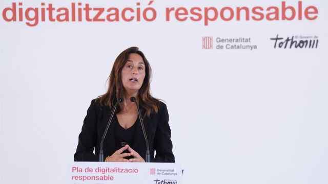 La consellera Esther Niubó en el acto de este viernes en el que han presentado las conclusiones
