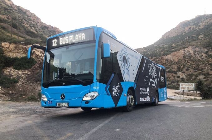 MURCIA.-El 'Bus Playa' arranca su servicio estival para conectar Cartagena con Cala Cortina y El Portús