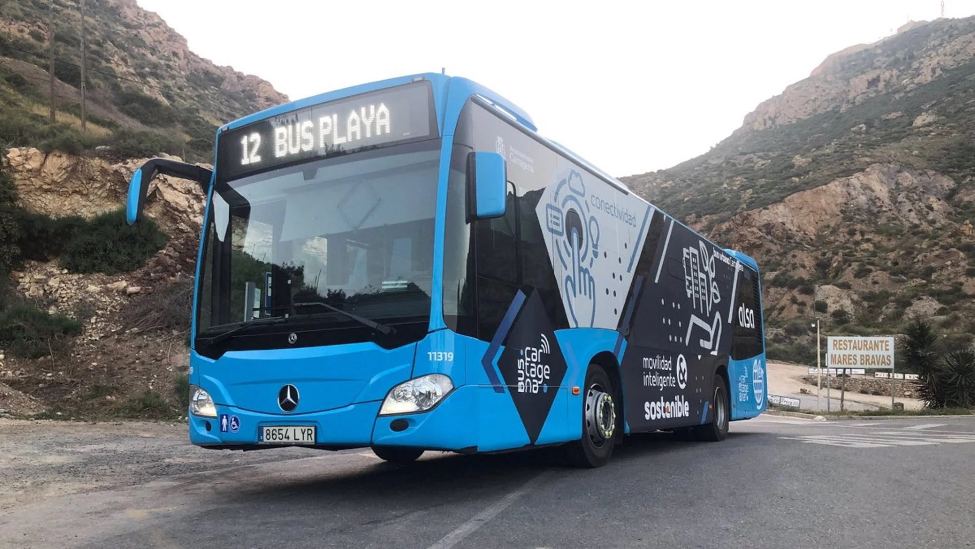 MURCIA.-El 'Bus Playa' arranca su servicio estival para conectar Cartagena con Cala Cortina y El Portús