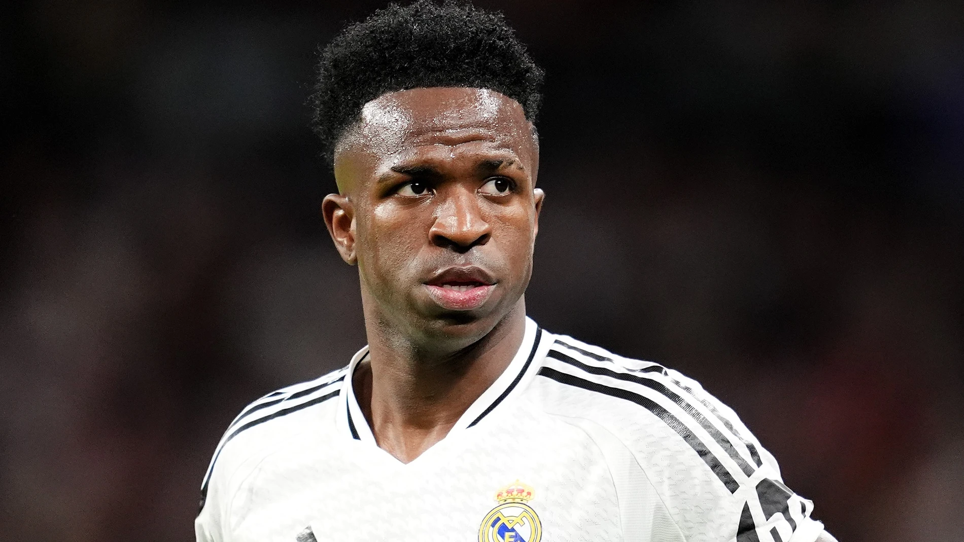 (Foto de ARCHIVO) FILED - 16 April 2025, Spain, Madrid: Real Madrid's Vinicius Junior during the UEFA Champions League quarter-final second leg soccer match between Real Madrid and Arsenal at the Santiago Bernabeu stadium. Four people have received suspended prison sentences after admitting hate crimes against Real Madrid star Vinicius Junior. Photo: Adam Davy/PA Wire/dpa 16/04/2025 ONLY FOR USE IN SPAIN