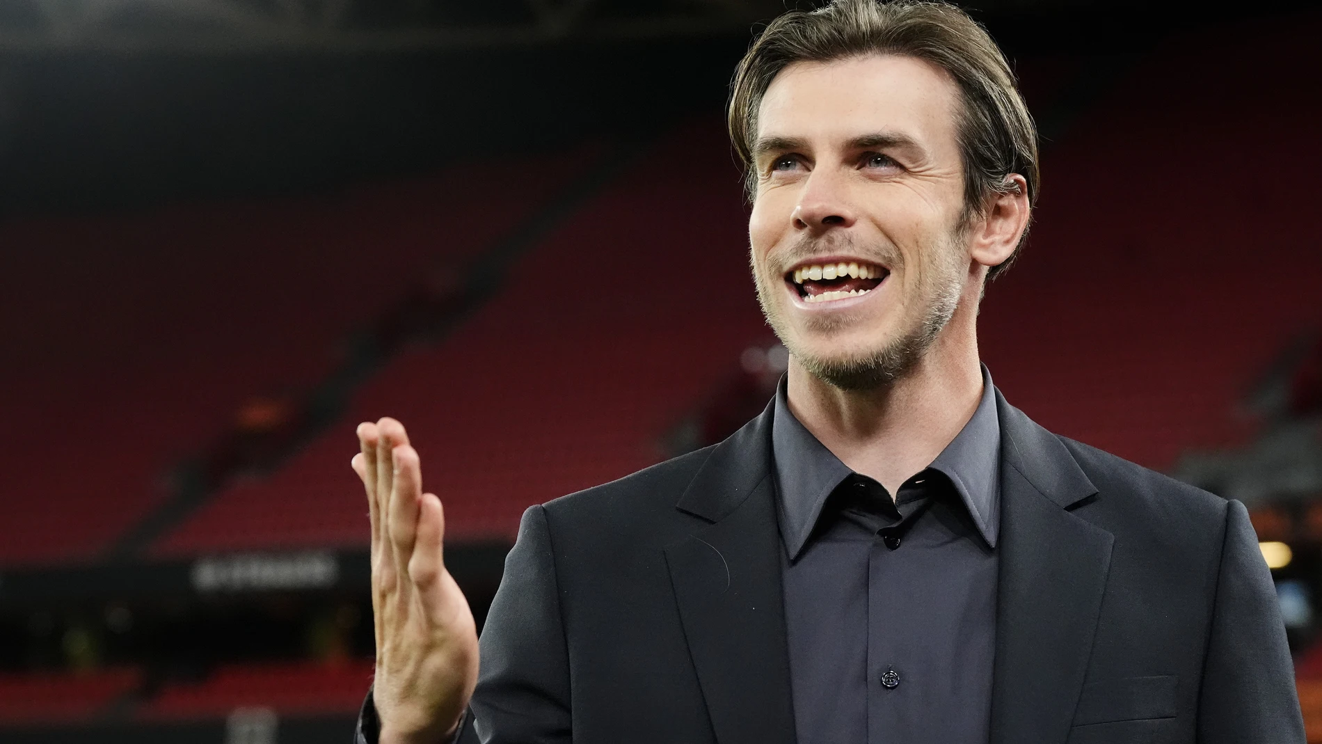 FILED - 21 May 2025, Spain, Bilbao: Gareth Bale is pictured during the UEFA Europa League final occer match at the Estadio de San Mames in Bilbao. Gareth Bale is part of a US investment group in talks over a buyout of League One club Plymouth. Photo: Nick Potts/PA Wire/dpa 21/05/2025 ONLY FOR USE IN SPAIN