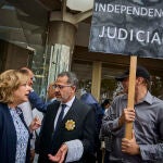 Jueces y fiscales convocan un paro este miércoles en rechazo a las reformas anunciadas por el Gobierno en los juzgados de Plaza de Castilla.