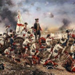 'Por España y por el Rey, Gálvez en América' (2015), un cuadro de Augusto Ferrer-Dalmau que representa un momento de la batalla de Pensacola.