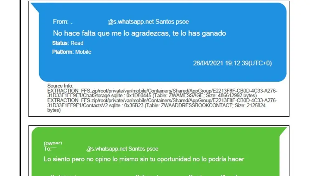 Santos Cerdán, a Koldo: "Te lo has ganado"