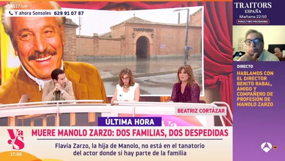 Captura del plató de 'Y ahora Sonsoles'