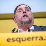 Oriol Junqueras durante la votación de la segunda vuelta del 30 Congreso Nacional de ERC.
