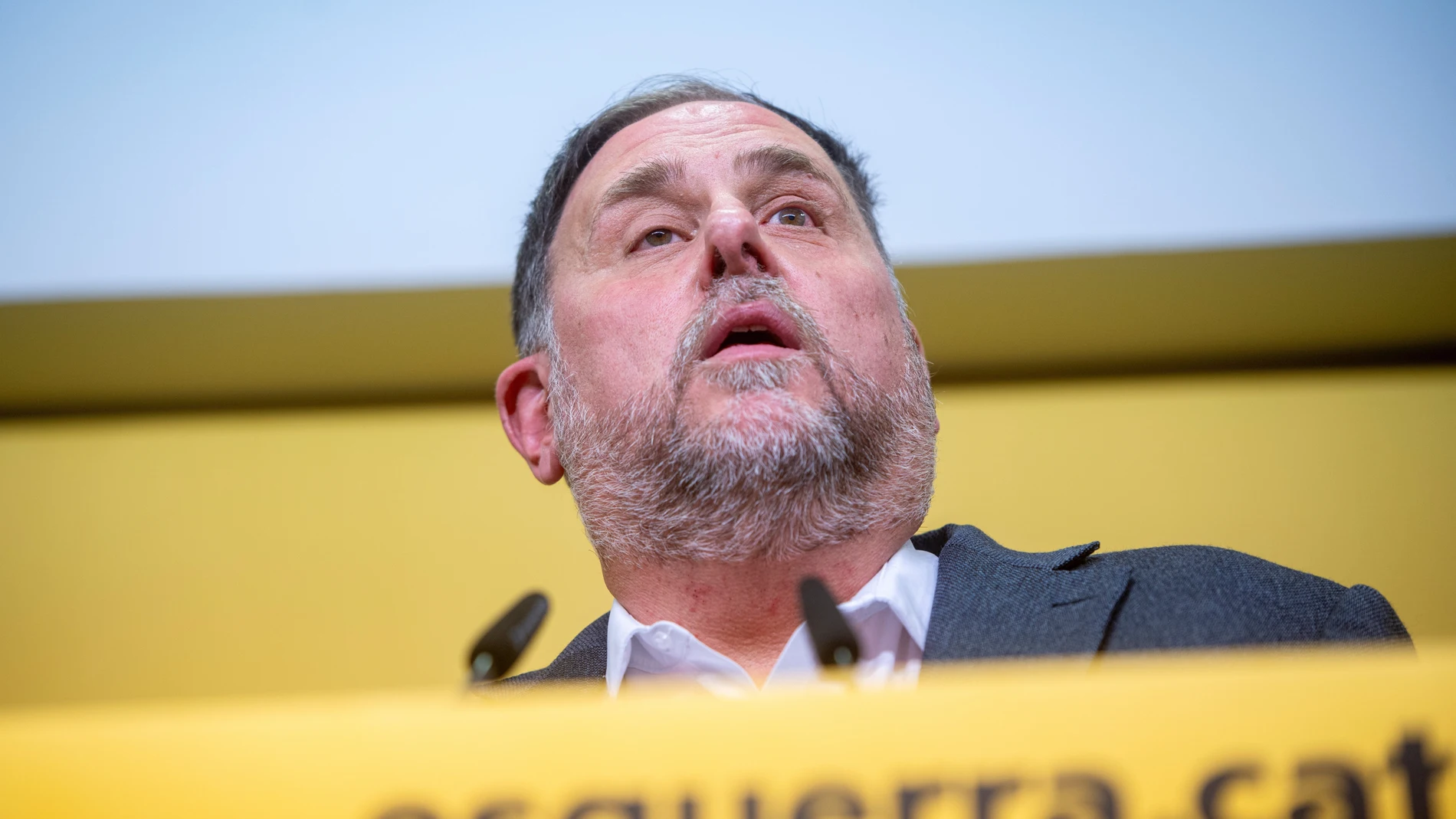 Oriol Junqueras durante la votación de la segunda vuelta del 30 Congreso Nacional de ERC.