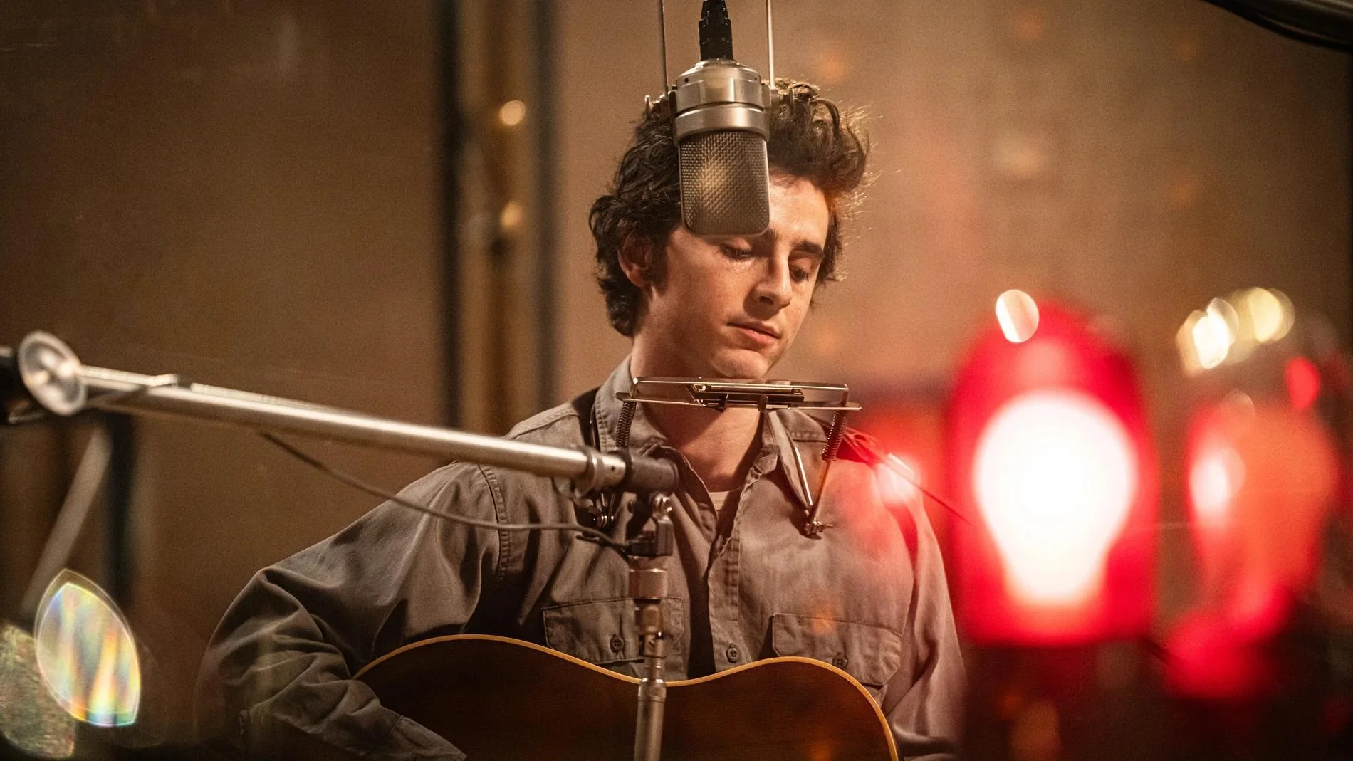 Timothée Chalamet es Bob Dylan en 'A Complete Unknown'