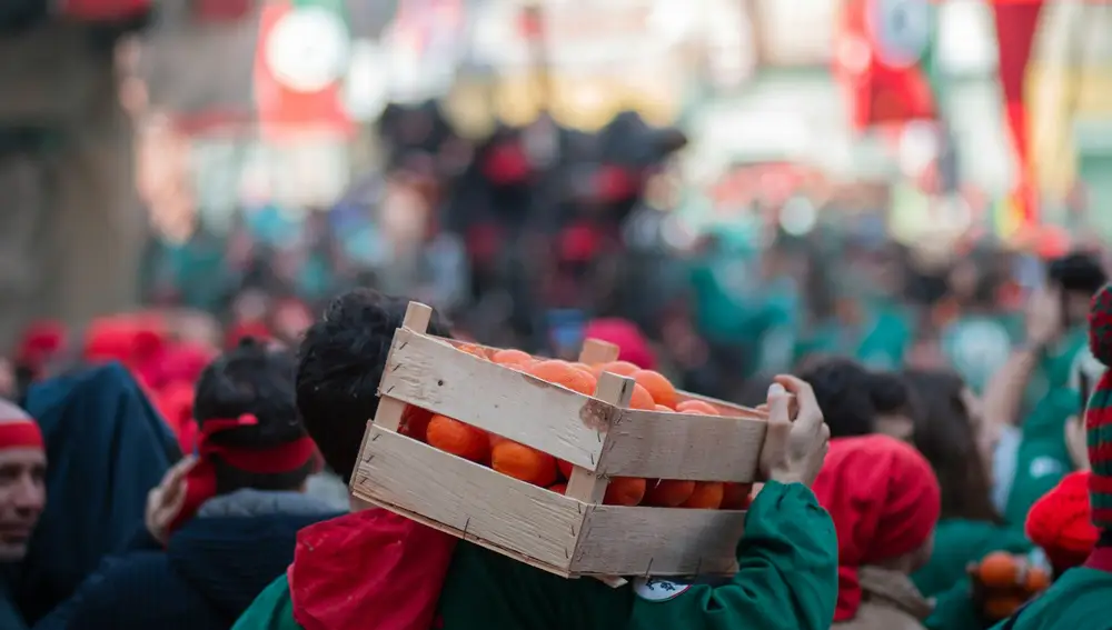 Batalla de las Naranjas en Ivrea, Italia