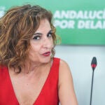 María Jesús Montero preside el pleno de la Comisión Ejecutiva Regional (Sevilla)