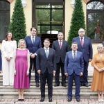 El presidente, Alfonso Fernández Mañueco, junto a su equipo de Gobierno actual, tras la salida de Vox