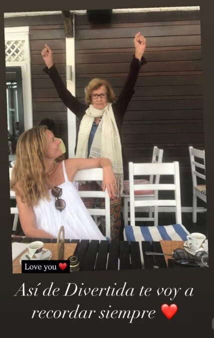 Story de Adriana Abascal dedicado a su madre