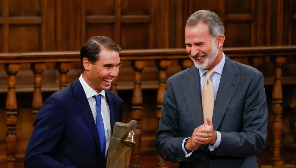 Rafa Nadal y el Rey Felipe VI