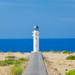 El faro del Cap de Barbaria, uno de los dos emblemáticos de Formentera