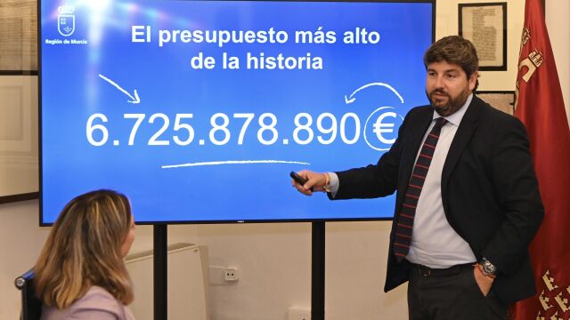 López Miras aprueba los Presupuestos más altos de la historia en la Región de Murcia